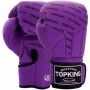 Top King "Full Impact Single Tone" Боксерские Перчатки Тайский Бокс Purple